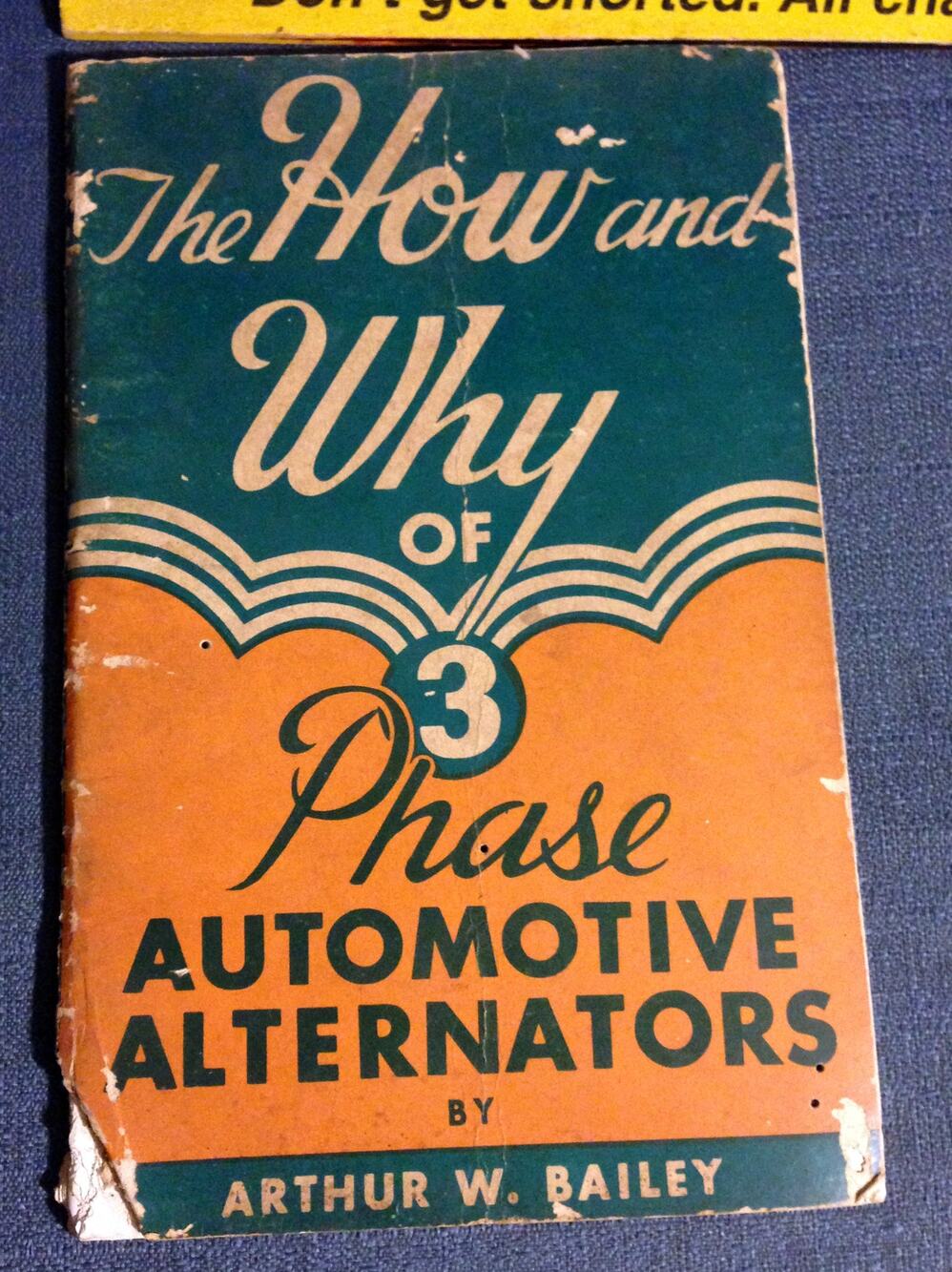 Vintage 1961 How and Why of 3 Phase Automobile Alternators Repair Mid-Century